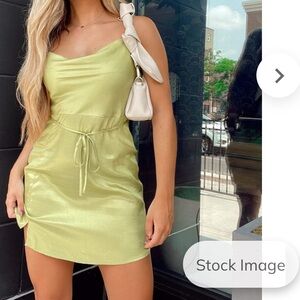NWT Green mini dress